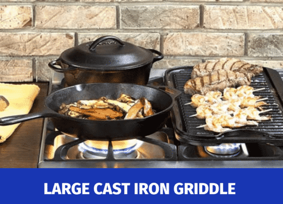 LARGE CAST IRON GRIDDLE FOR GAS STOVE