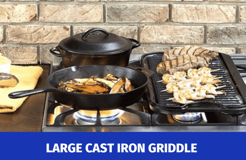 LARGE CAST IRON GRIDDLE FOR GAS STOVE