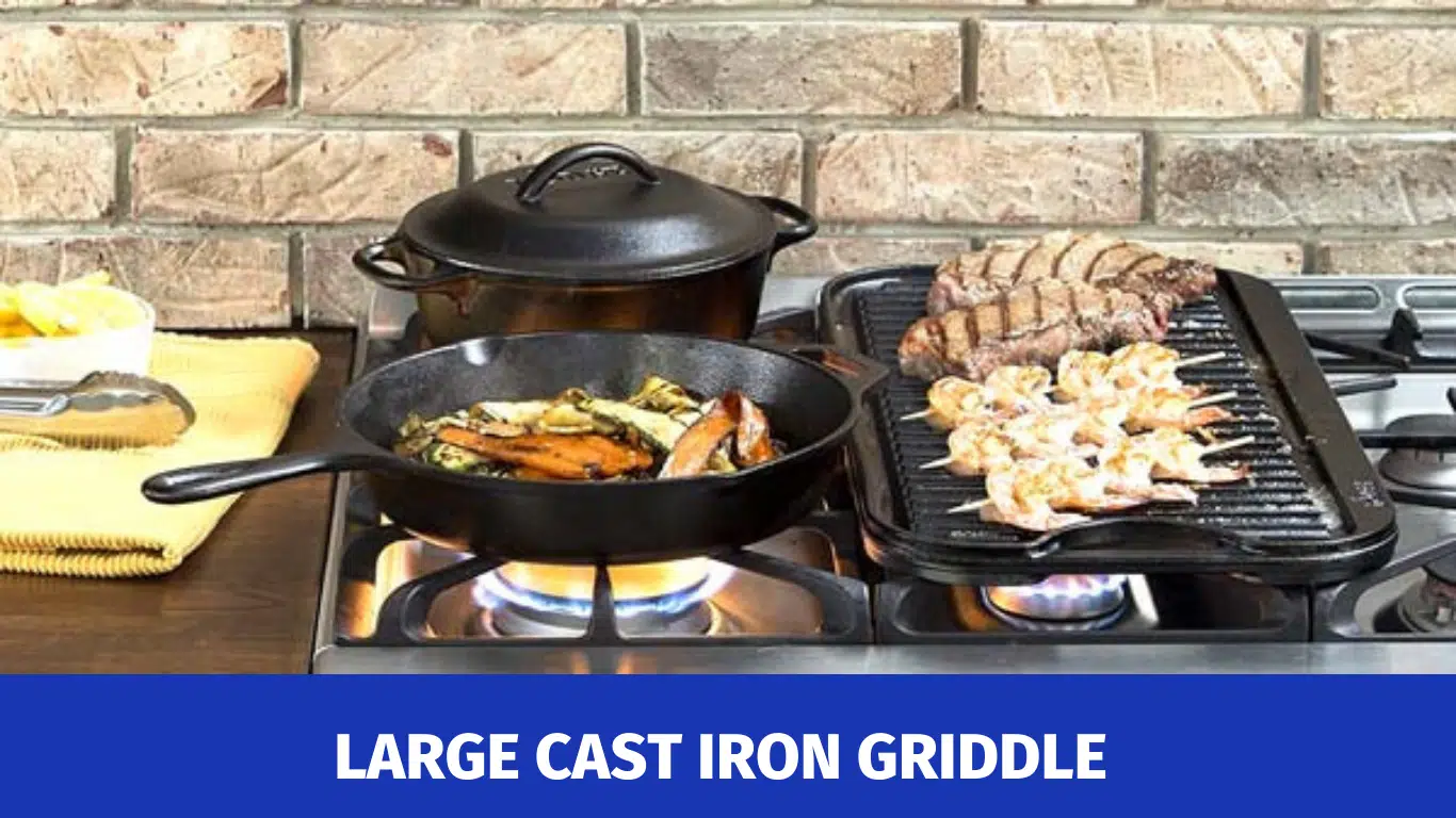 LARGE CAST IRON GRIDDLE FOR GAS STOVE