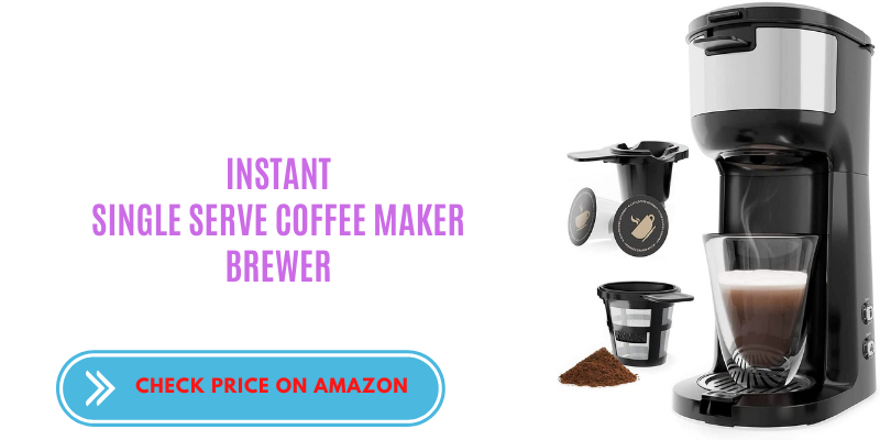 Single Serve Coffee Maker Brewer for K-Cup Pod & Ground Coffee